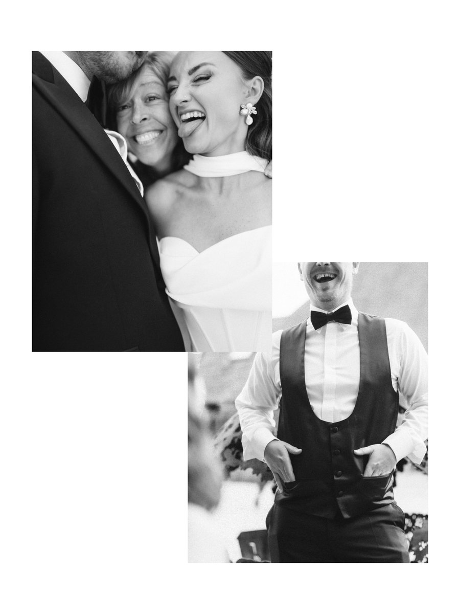 Black and white portraits from the evening