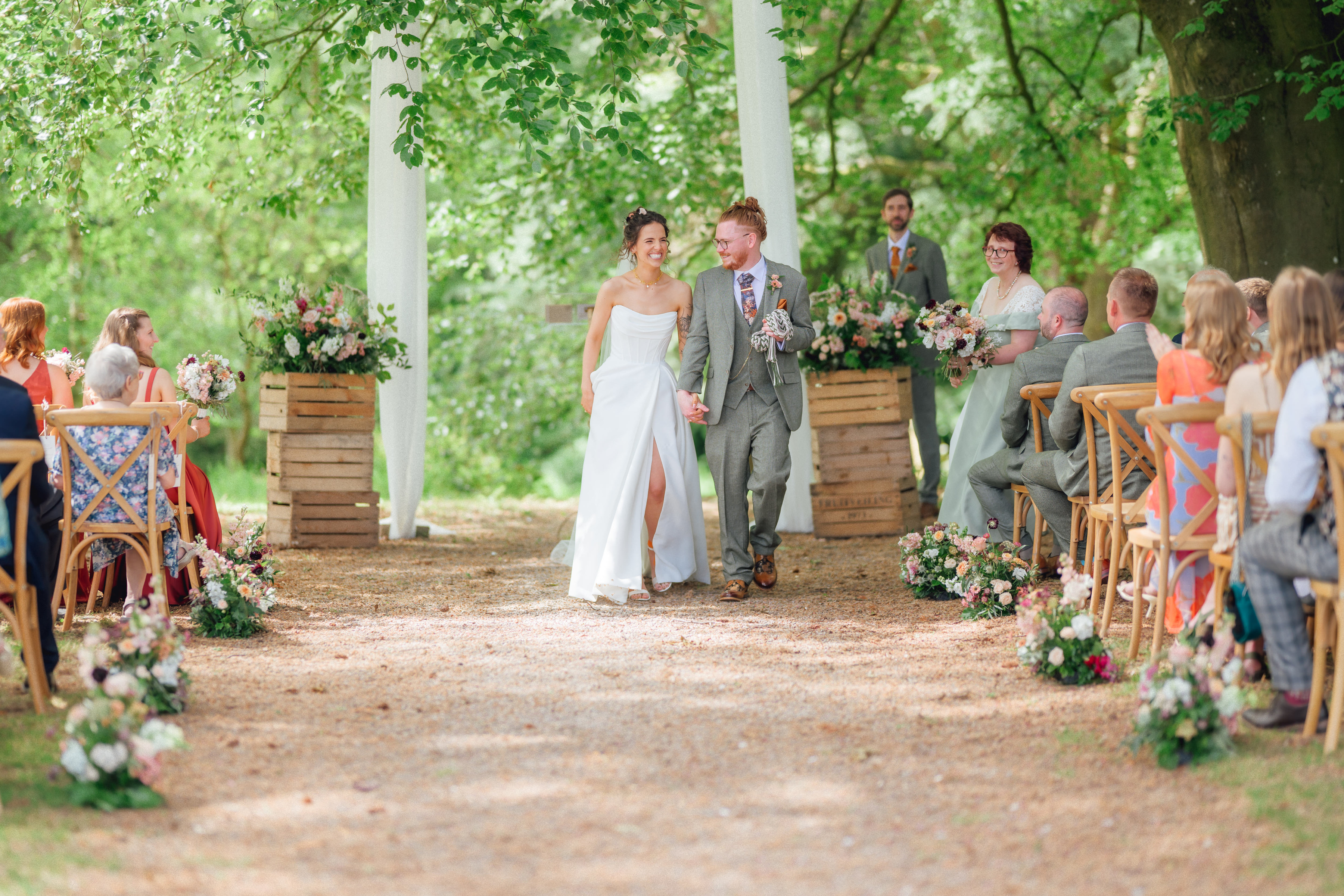 The ceremony, led by a friend