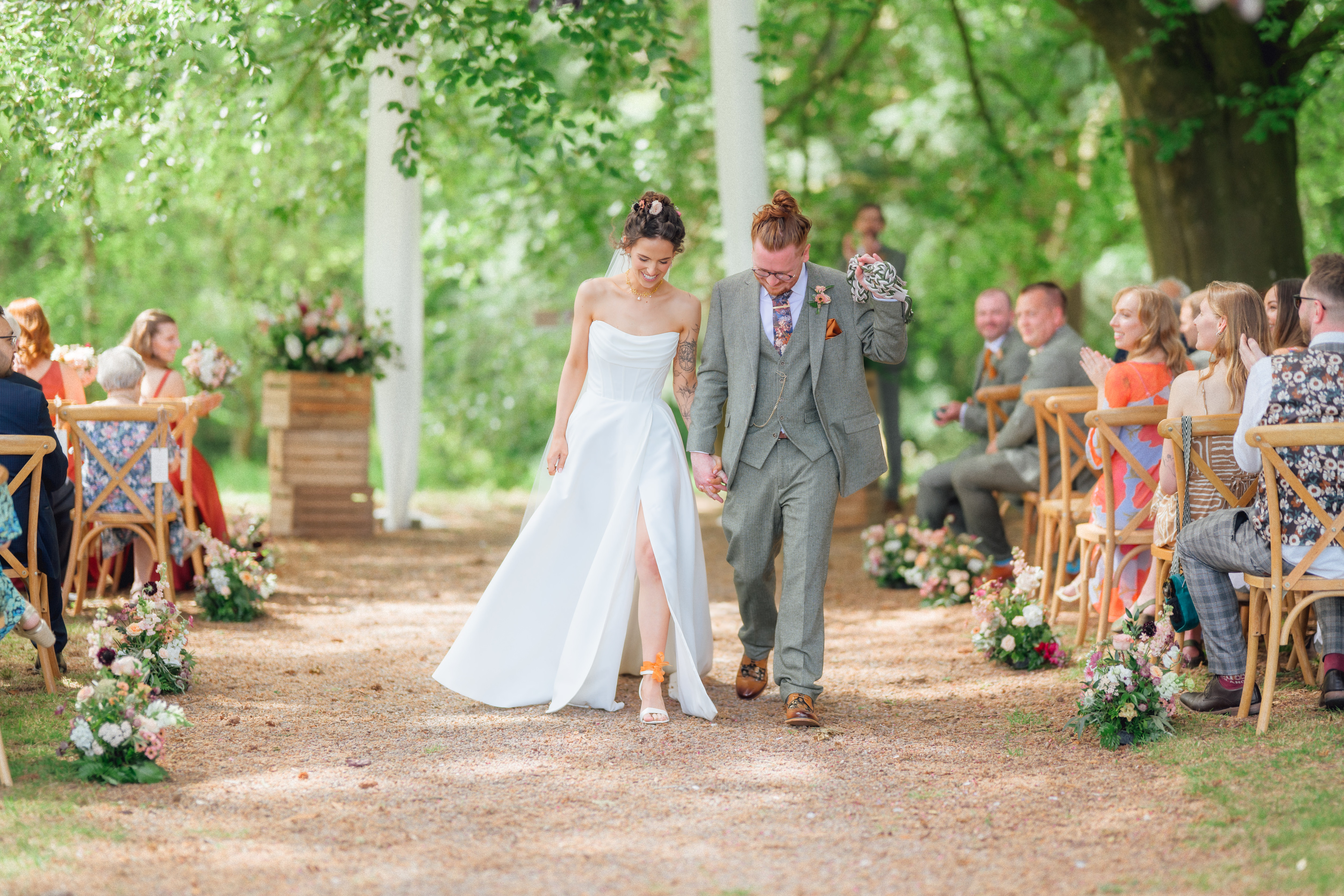 Emma and Alistair during the ceremony