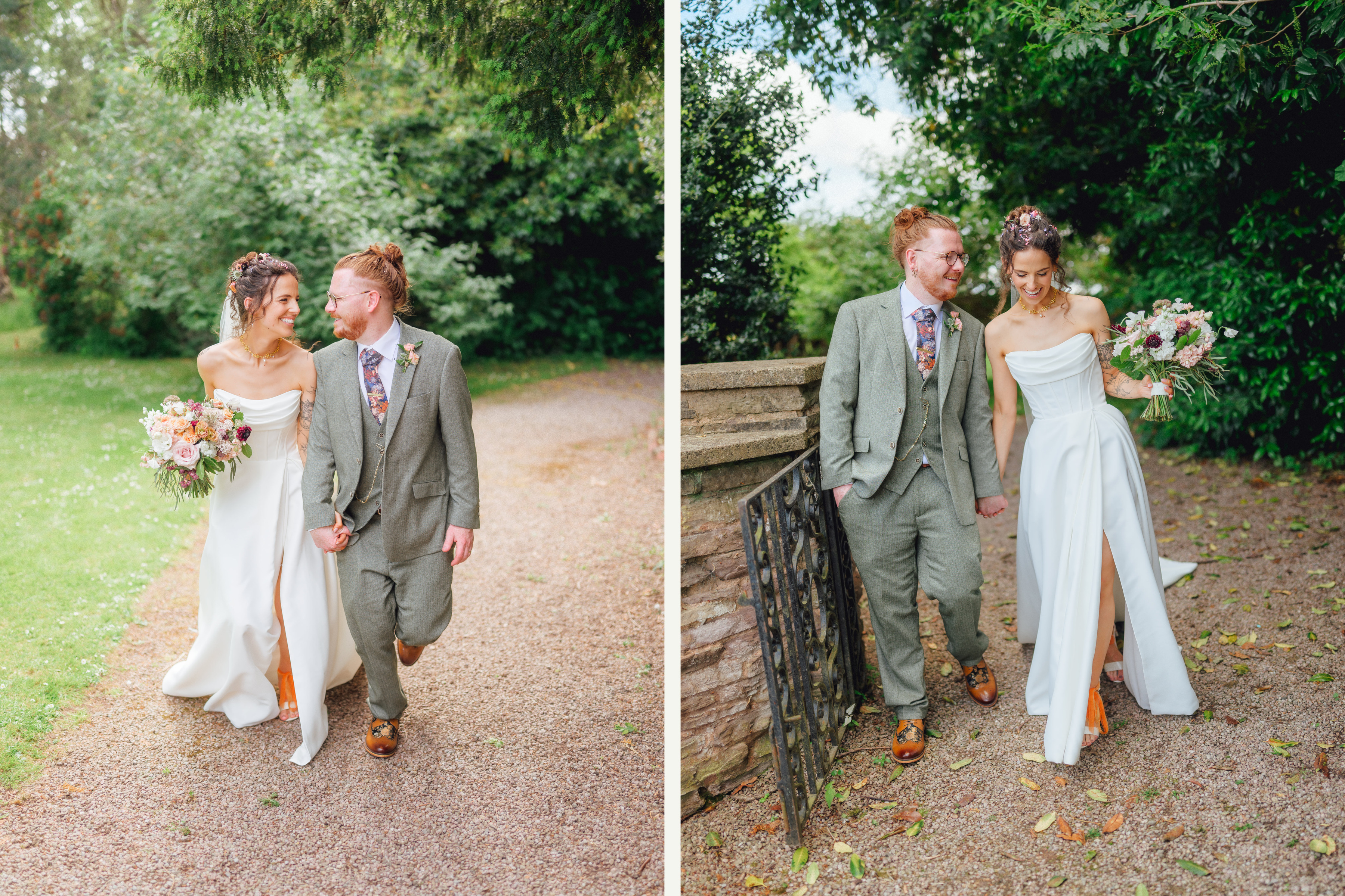 Emma and Alistair in the grounds