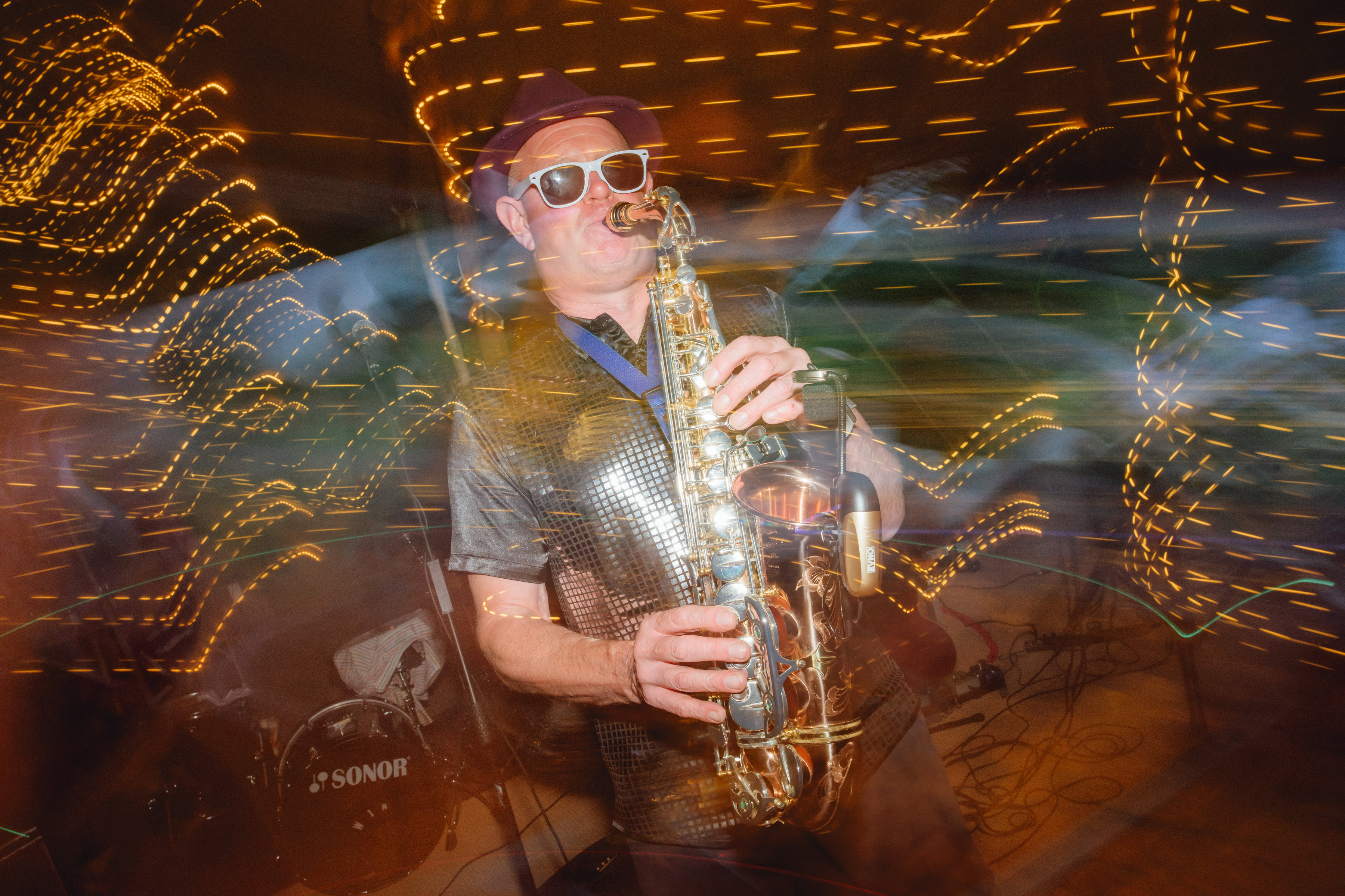 Sax, and the lights